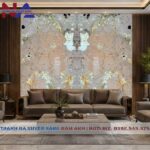 Tranh đá đối xứng vách sau Sofa DX-TC28