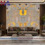 Tranh đá đối xứng vách sau Sofa DX-TC28