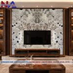 Tranh đá đối xứng vách Tivi DX-TC29